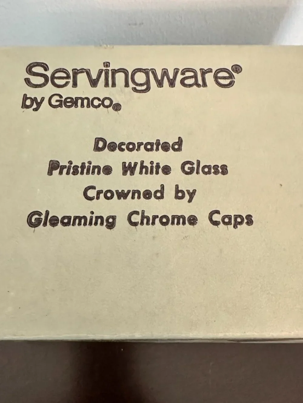 Vintage Servingwear By Gemco MCM Oil / Vinegar Cruet Delft Made In USA New Box